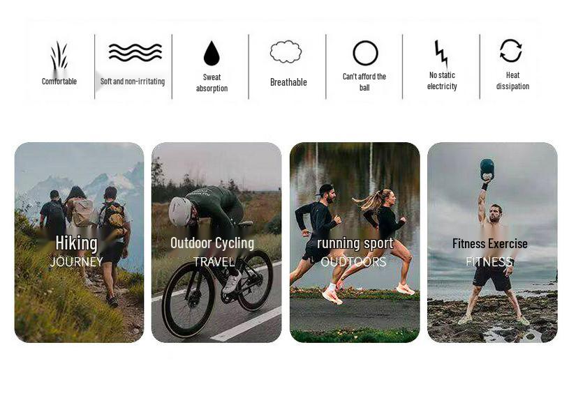 Men's Quick-Dry Double-Layer Running Shorts, Euro Size, Casual Summer Style