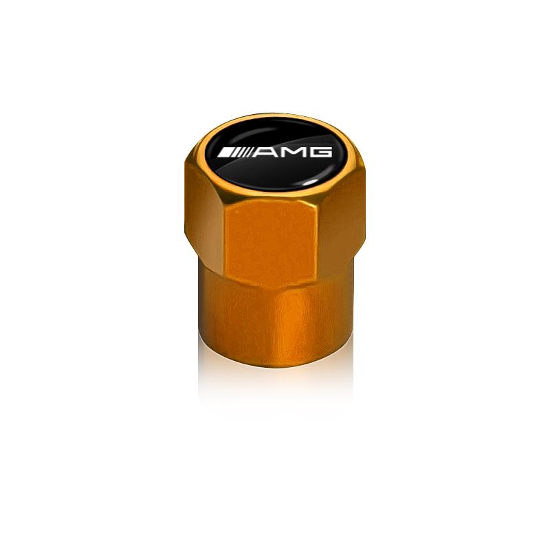 4 stk Bilhjul Dekk Bolt-in Ventilkapsler Merke Bil Tilbehør For Mercedes Benz W205 W177 W212 W213 W221 W220 W176 ML G63 E63 GT AMG