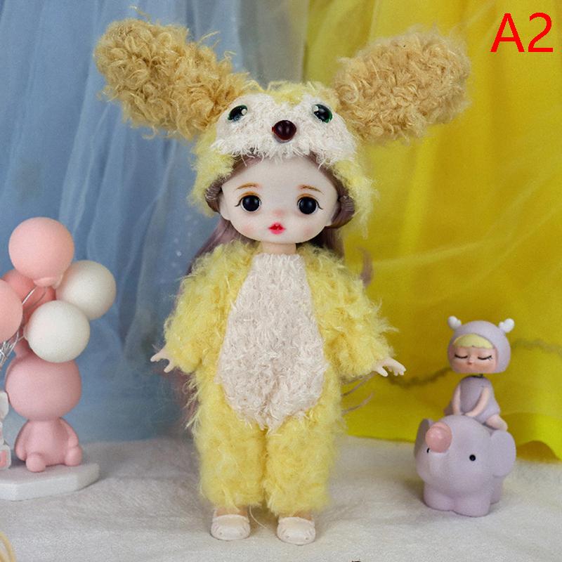 17cm Mini Puppe Bewegliche Gelenk mit Kleidung und Schuhe 3d Puppe Mädchen Spielzeug Geschenke