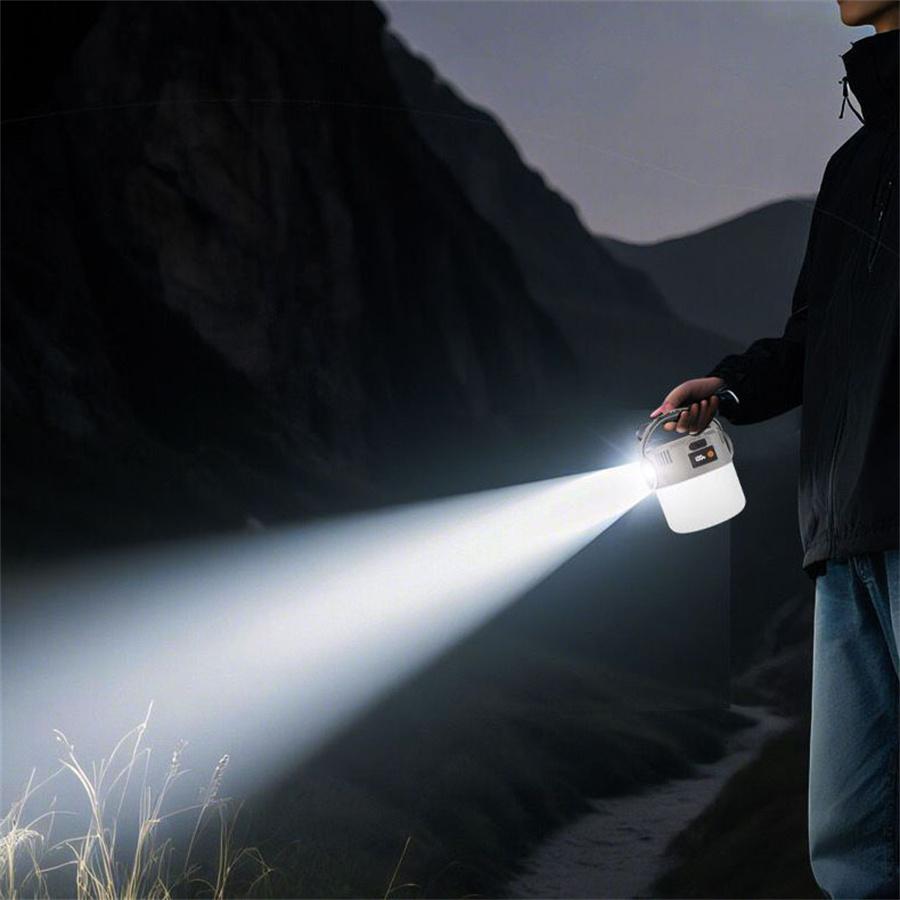 Solar-Powered Charging Lamp Outdoor Camping Light Tent Emergency Light Multi-Functional Durable Home Light