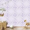 Hippie Wallpaper Background White and Lavender for Living Room and Bedroom 50x1000