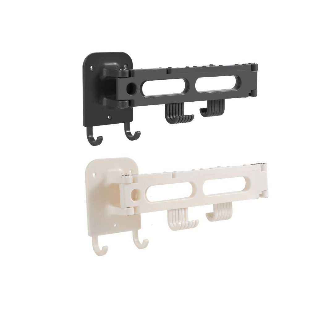 Wall Hanging Foldable Sliding Hooks Punch-free Kitchen Rail Rack  Inside Door Hanger