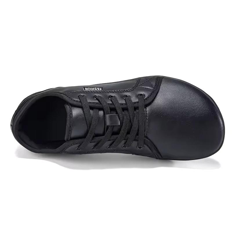 Zapatos Minimalistas Versión Ancha Adecuados para Hombres y Mujeres Envío Rápido Zapatos Negros para Caminar Ligeros Planos con Suela Blanda