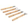 5Pcs Sculpture Scraper Wooden Handle Stainless Steel Cutter Depth Adjustable Pottery Handle Carving
