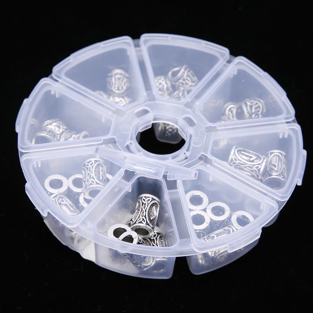 Dreadlocks Hair Bead Hair Braiding Cuffs Tubes Beads Braid Rings DIY Hair Styling Accessory