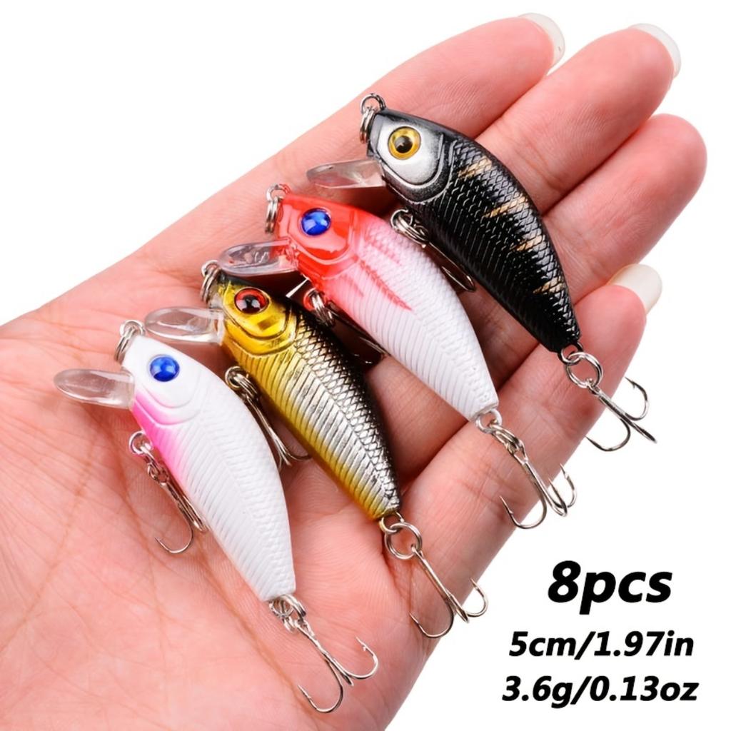 Set di 64 Pz di Esca Premium per Pesca a Spinning, Spinner Realistico che Nuota e Esca a Bolle, Kit Universale di Attrezzatura da Pesca Artificiale per Acqua Dolce e Salata