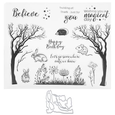 Clear Stamp Transparent Rectangular for  Scrapbook Photo Album Diary Greeting Card