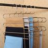 Multilayer Stainless Steel Magic Pants Hangers Space Savers Storage Rack for Hanging Jeans Scarf