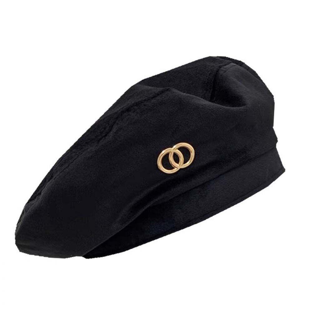 Autumn British Style Girl Winter Korean Style Hat Women Octagonal Cap Velvet Berets Painter Hat