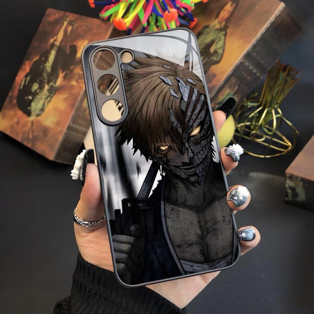 Japan B-Bleachs K-Kurosaki Ichigo Phone Case For Samsung Galaxy S26 S25 S24 S23 S22 S20 S21 Ultra Plus Fe Colored Silver Cover