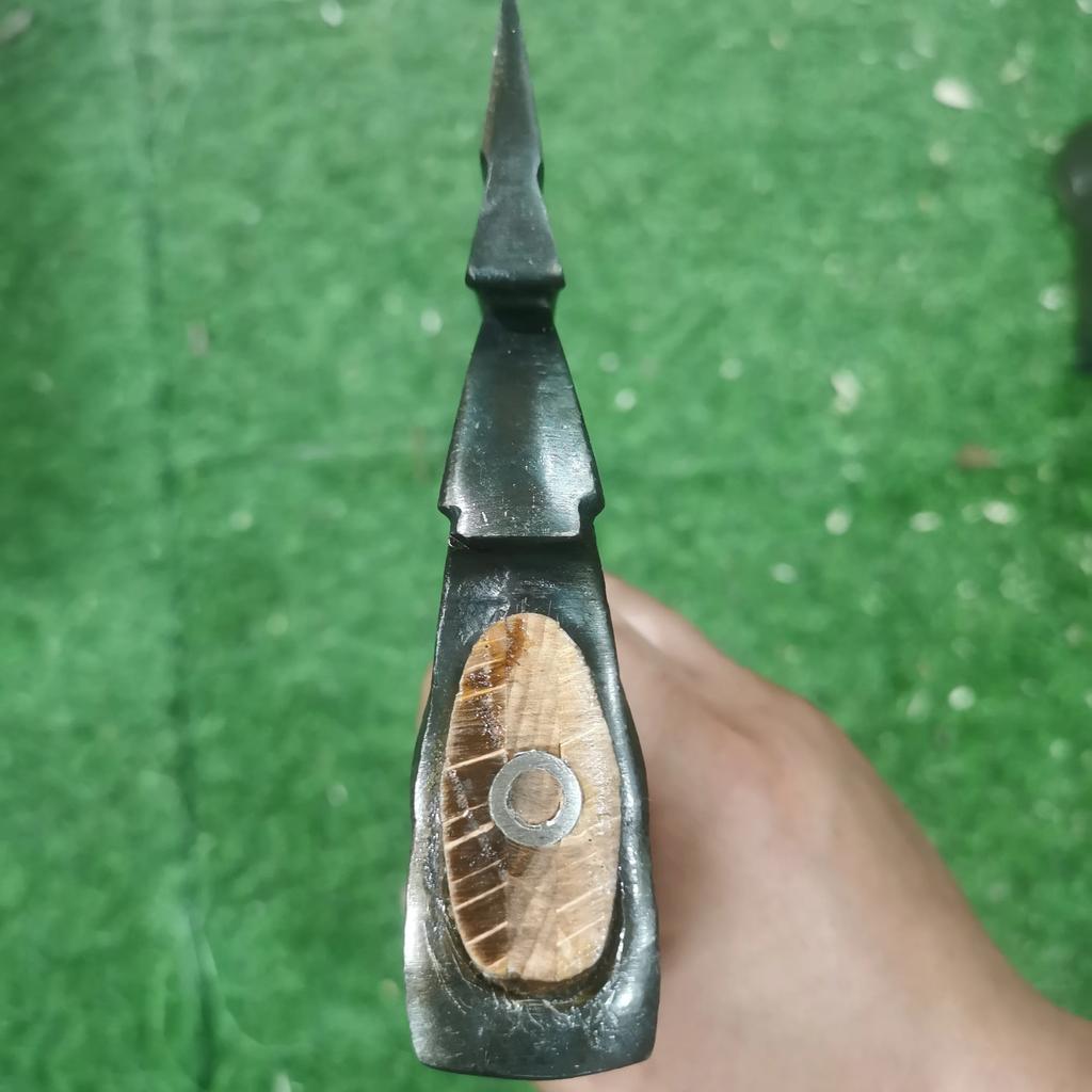 36cm Carbonized Handle Dragon Spine Multi-functional T actical Axe Outdoor Survival Axe Convenient Firewood Splitting Tool