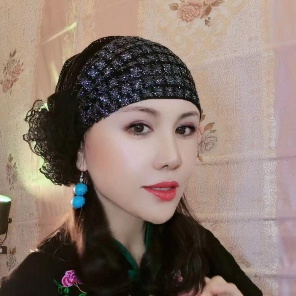 Sommer Atmungsaktive Netzspitze Turbanmütze für Damen