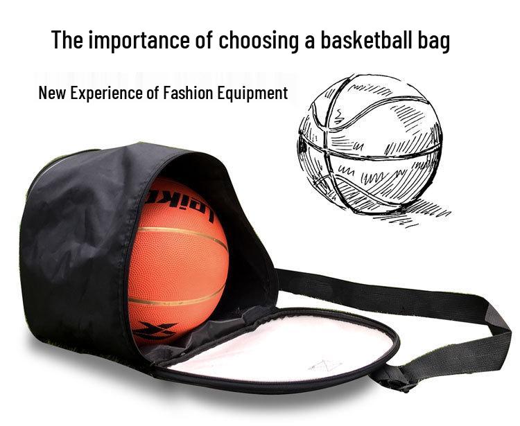 Spot PU Basketball & Soccer Ball Oxford Cloth Crossbody Storage Bag for Outdoor Training