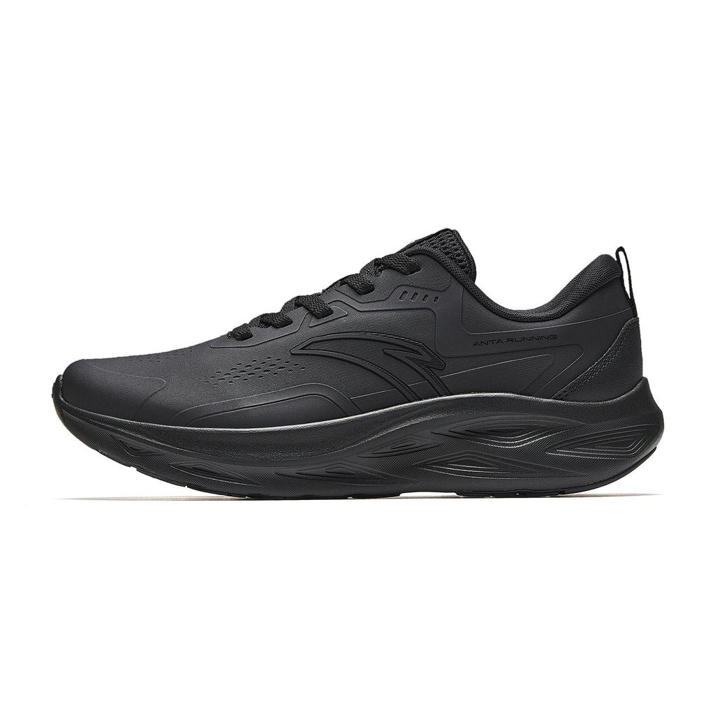 Anta Yichun Lightweight Thick Sole Shock Absorbing Casual Running Shoes Men Sneakers Basic-Black 912545533-1