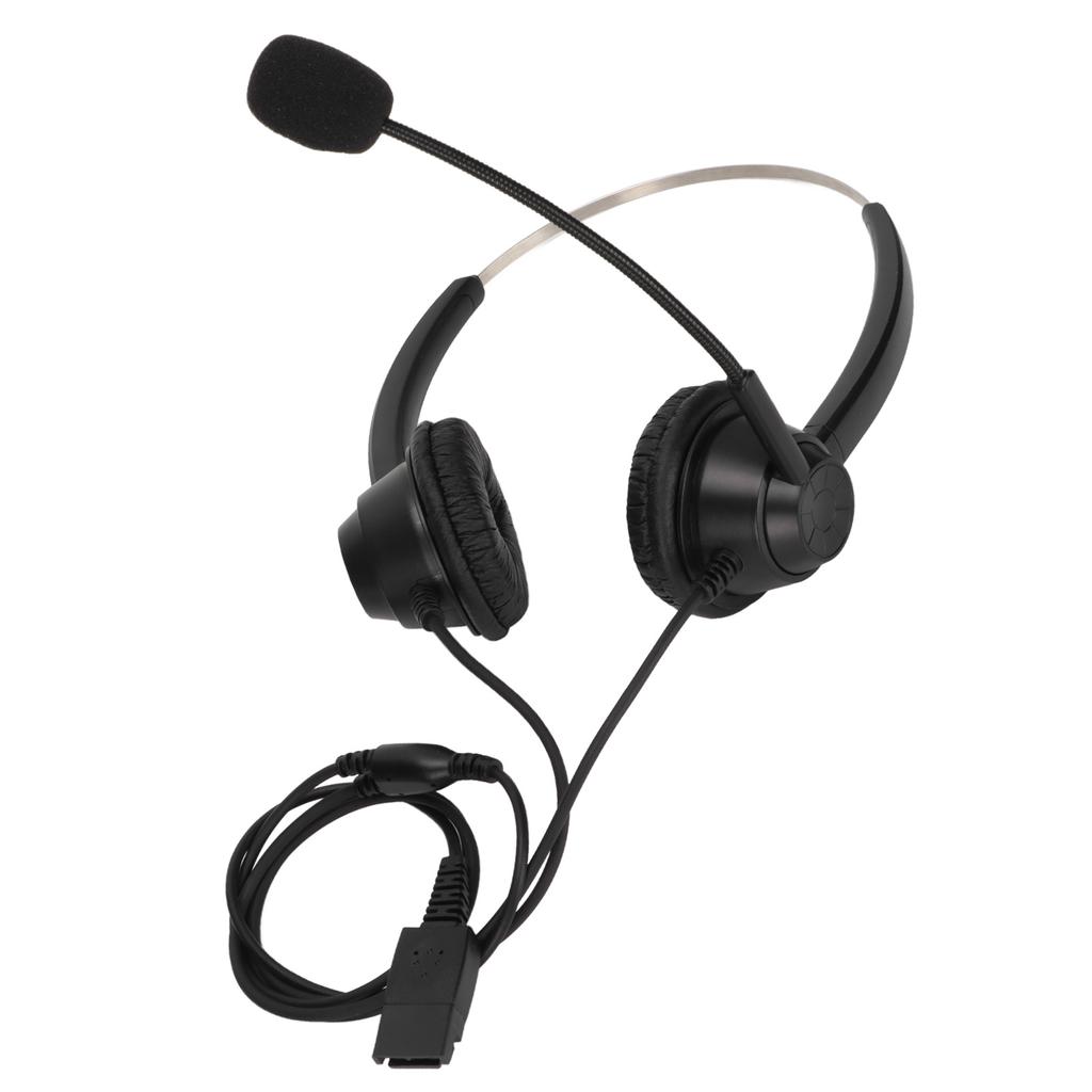 H360DQD Binaural Customer Service Headset Soft Noise Reduction Office Headset with Microphone for