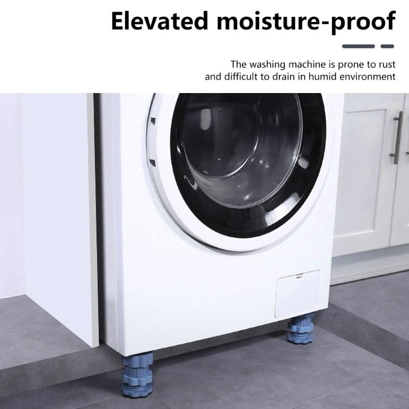 Antivibration Foot Pads Washing Machine Feet Pads Shock Noise Dampening Cancelling Adjustable for Washer Dryer Machine