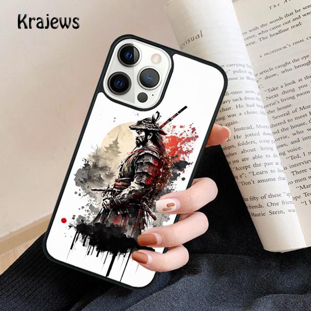Japanese Samurai Art Soft Phone Case For iPhone 17 Air 16 15 14 Max Plus 11 12 13 Pro Max Phone Cover Coque Fundas