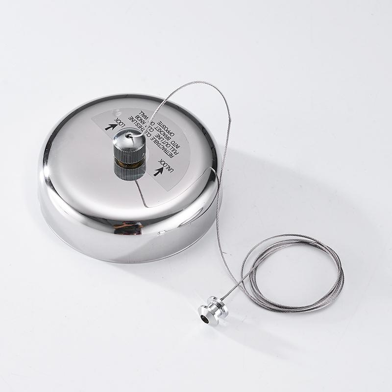 Bathroom Shelves Stainless Steel Antique Clothesline Nice Quality Single Line Hotel Style Clothes Drying Line For Bathroom