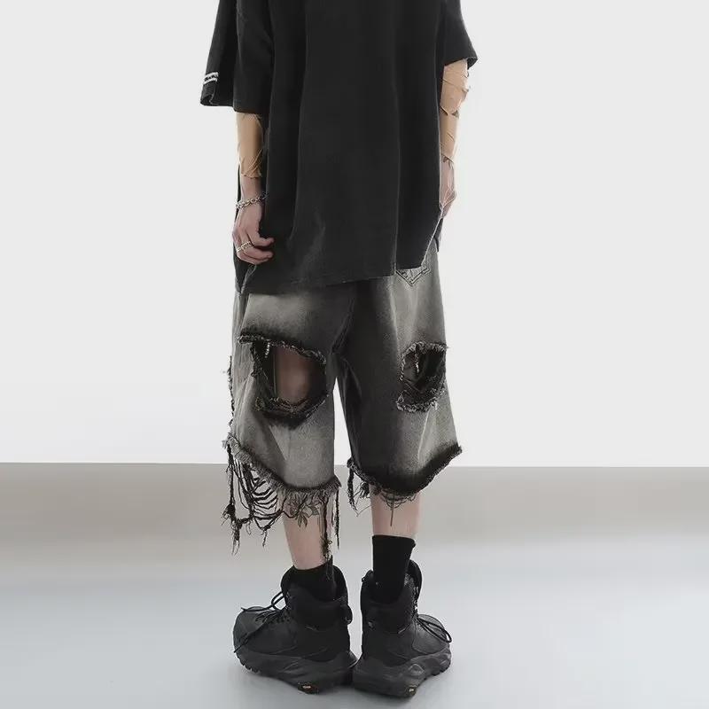 Men's Mid-Length Fashion Denim Shorts - Summer, Spring, Autumn Casual Wear, 2023 Collection