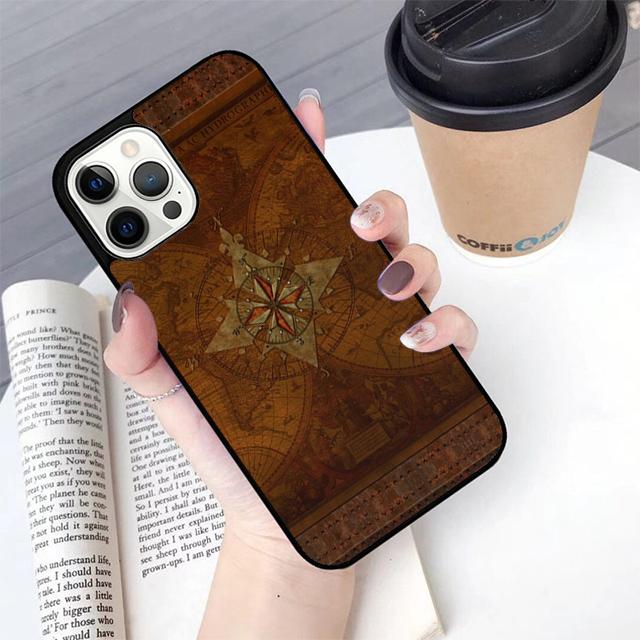 Compass Phone Case For Apple iPhone 17 Air Pro Max Plus Coque For iPhone 17 Air 14 15 16 13 12 Max Cover