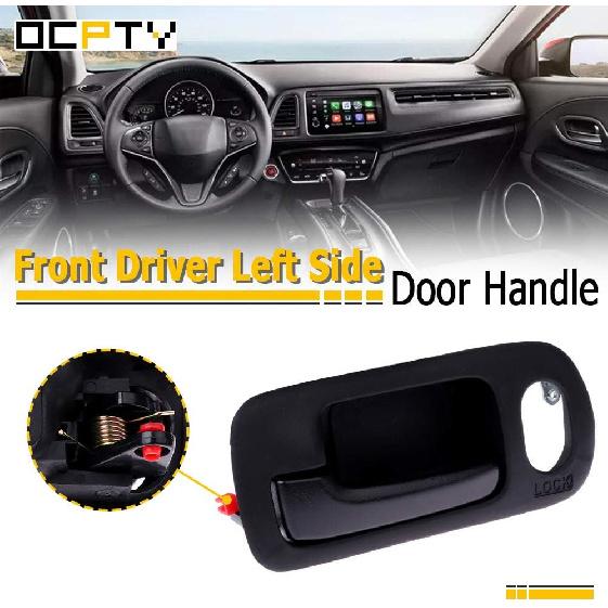 OCPTY Door Handle Interior Front Driver Left Side Replacement fit 2002-2005 for Honda Civic Inside Door Handle Black