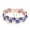Women Rhinestone Teardrop Bracelet Bangle Party Jewelry Accessories