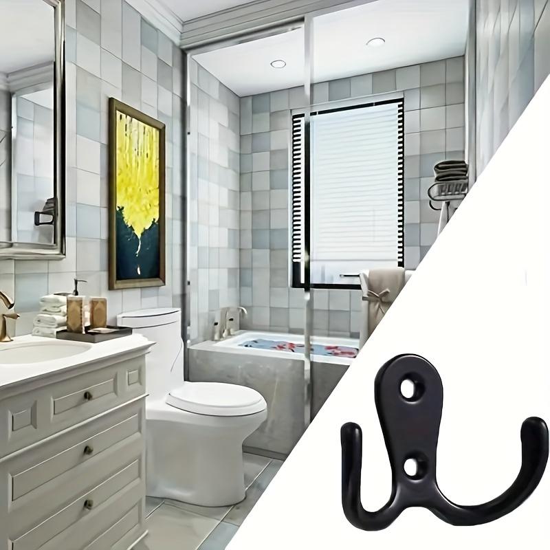 

Wall-Mounted And Easy to Install Hanger Suitable for Hanging Robes, Towels, Keys, Jackets, Clothes, Hats, And More чёрный