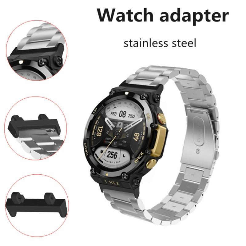 Watch Strap Replacement Connection Adapter for AmazfitTRex 2 Smartwatch Bracelet Connector Rod Tools Set