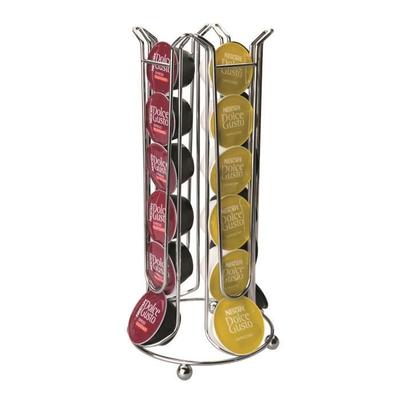Ibili - Dolce Gusto Capsule Dispenser, 24 Capsules, Chrome Steel