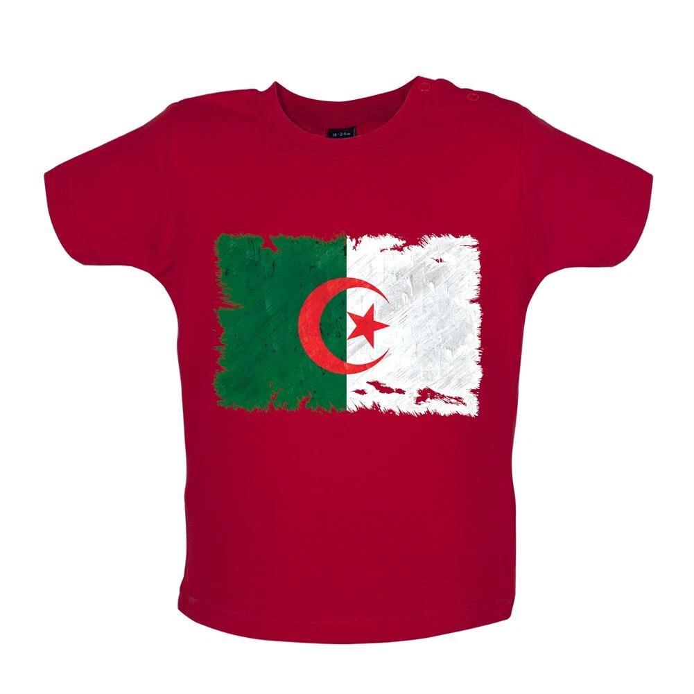 Algeria Grunge Flag - Baby Kids Boys Girls Unisex T-Shirt / Babygrow - Algiers Flag Country Algerie 150