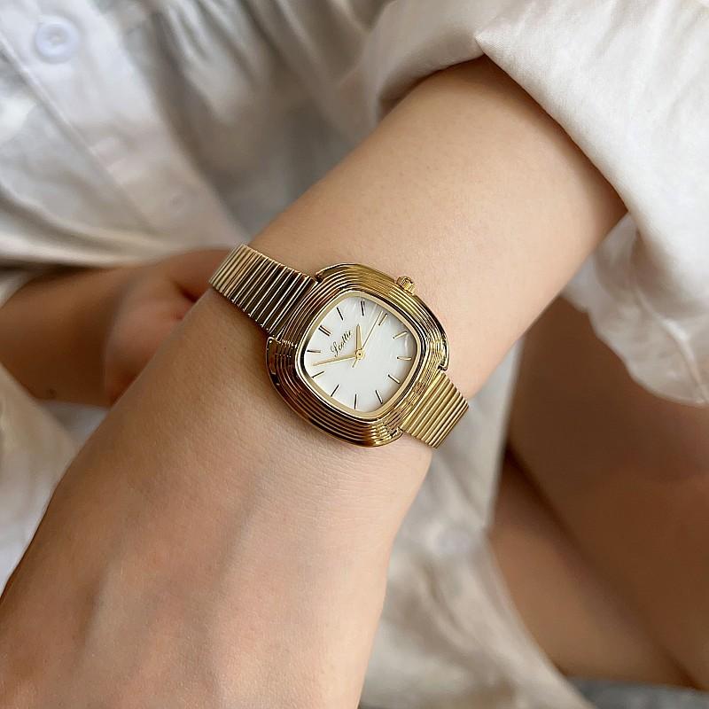 Small Gold Watch Style Fashion Light Luxury Watch Femininity Bracelet Watch Women'S Steel Strap Women'S Watch