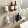 Stainless Steel Wall Floating Shelf Wall Mounted Spice Rack Simple Bathroom Storage Rack  Kitchen