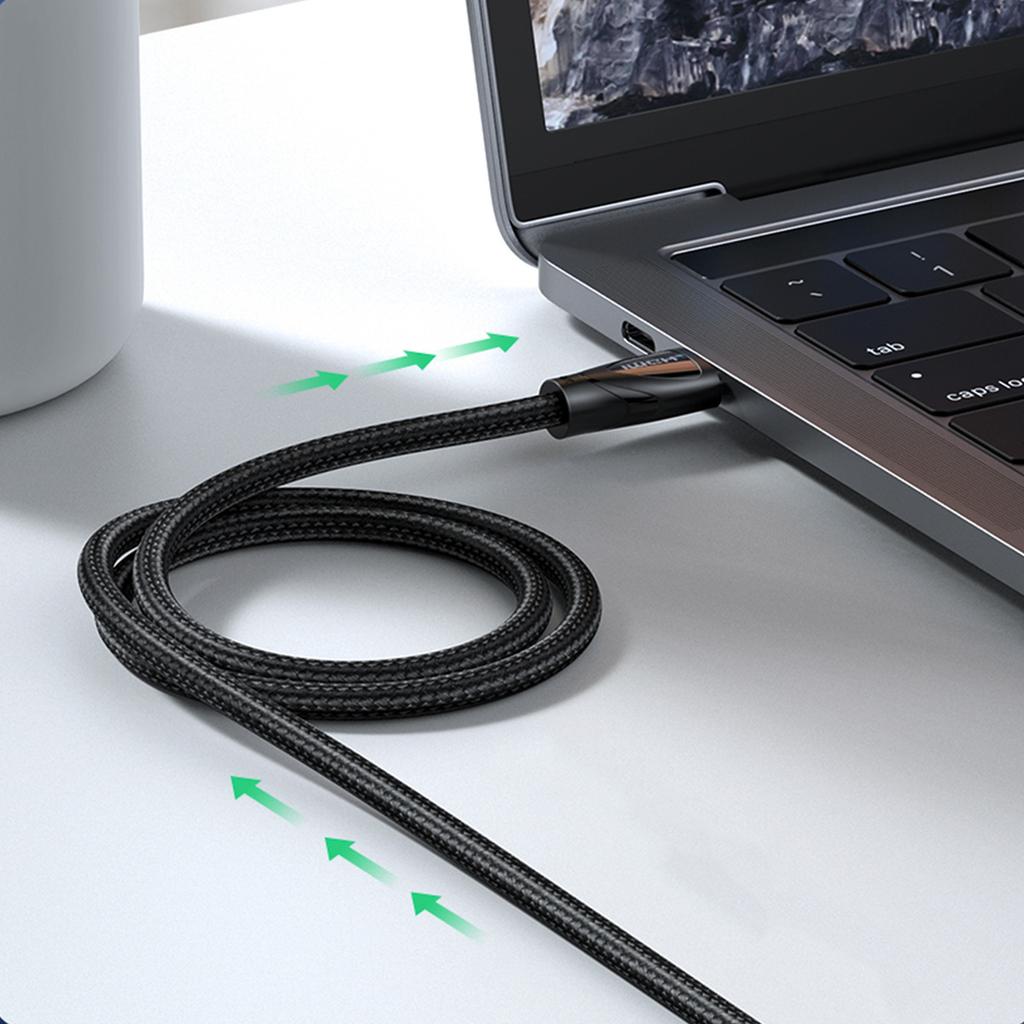 HDMI 21 8K 60Hz 15m Cotton Braided Cable Black