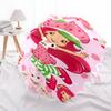 1pc Princess Strawberry Umbrella, Sun Protection, And UV Shielding. It Has Eight Sturdy Ribs for Outdoor Use And Perfect As a Holiday Gift