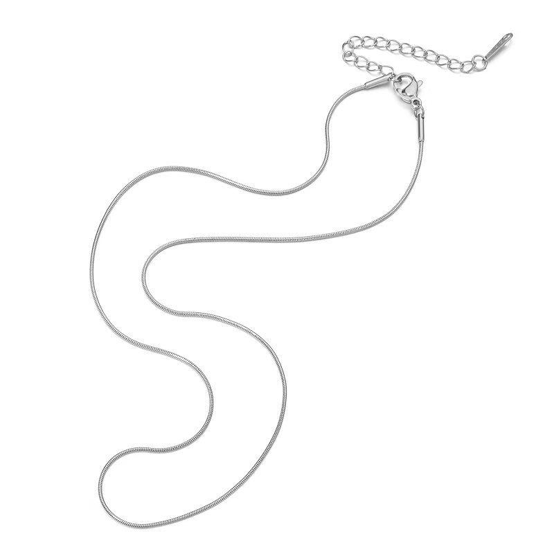 Non-Fading Titanium Steel O-Shaped Clavicle Chain for DIY Jewelry