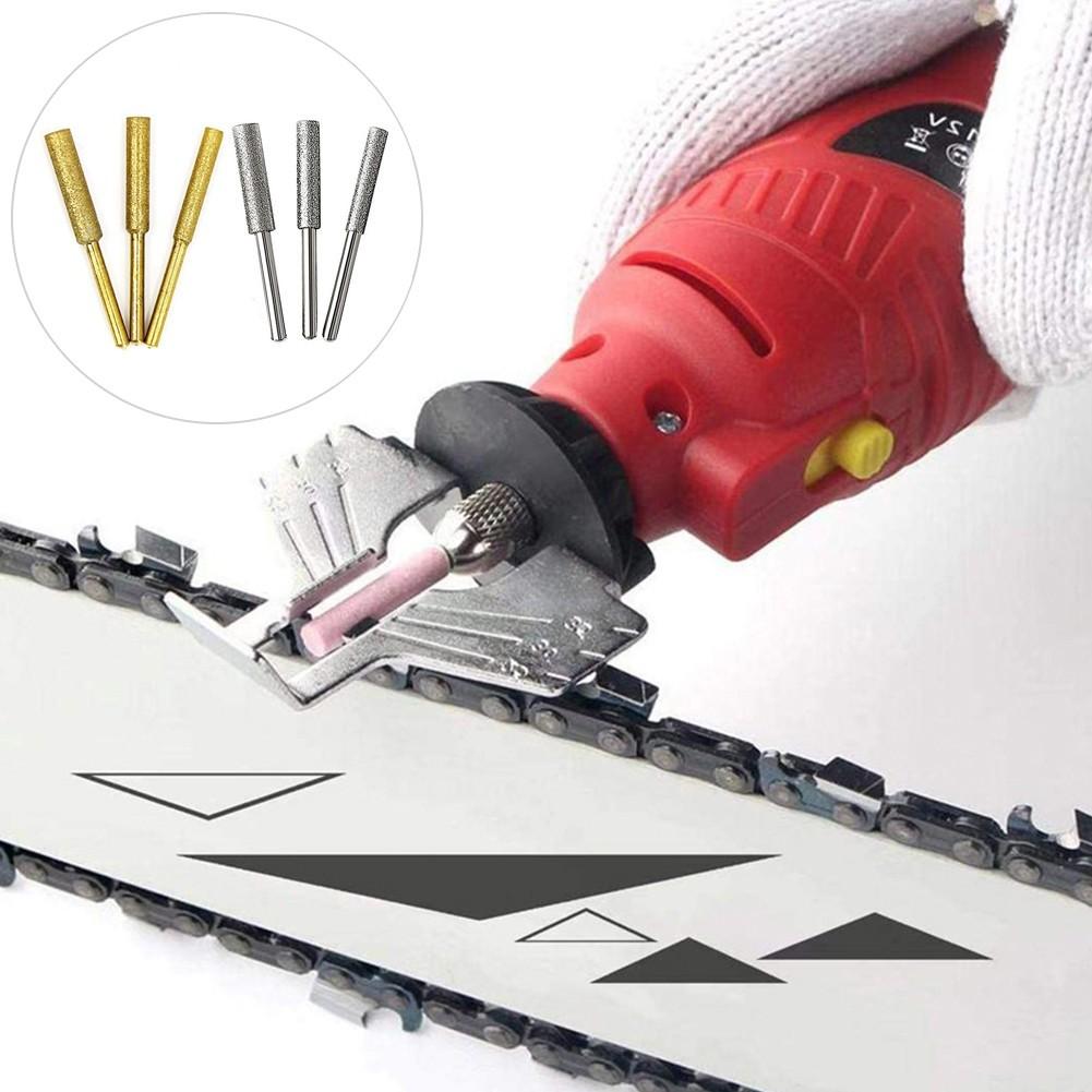 Chainsaw Sharpener Stone Diamond 3 Pcs 45mm Length