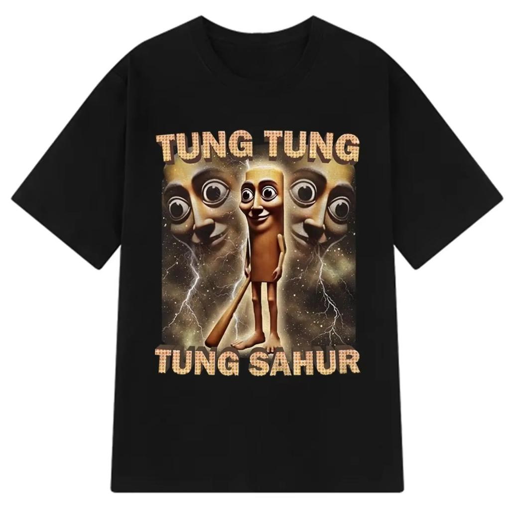 Brr Brr Patapim Tričko Vtipné Italské Brainrot Meme Grafické Tričko Pánské Dámské Letní 100% Bavlna Pohodlné Měkké Trička s O-výstřihem Topy