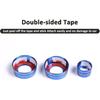 Alloy Car Light Wiper Lever Knob Circle Trim Stickers for Chevrolet Corvette C7 2014-2019 Car Dashboard Bright Adjustment Head Lever Trim (Blue)