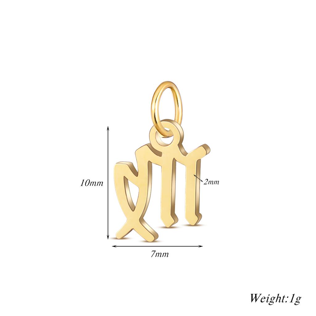 Wholesale 6pcs/lot 12 Constellation Zodiac Charm Pendant Stainless Steel High Quality DIY Jewelry Making Accessories