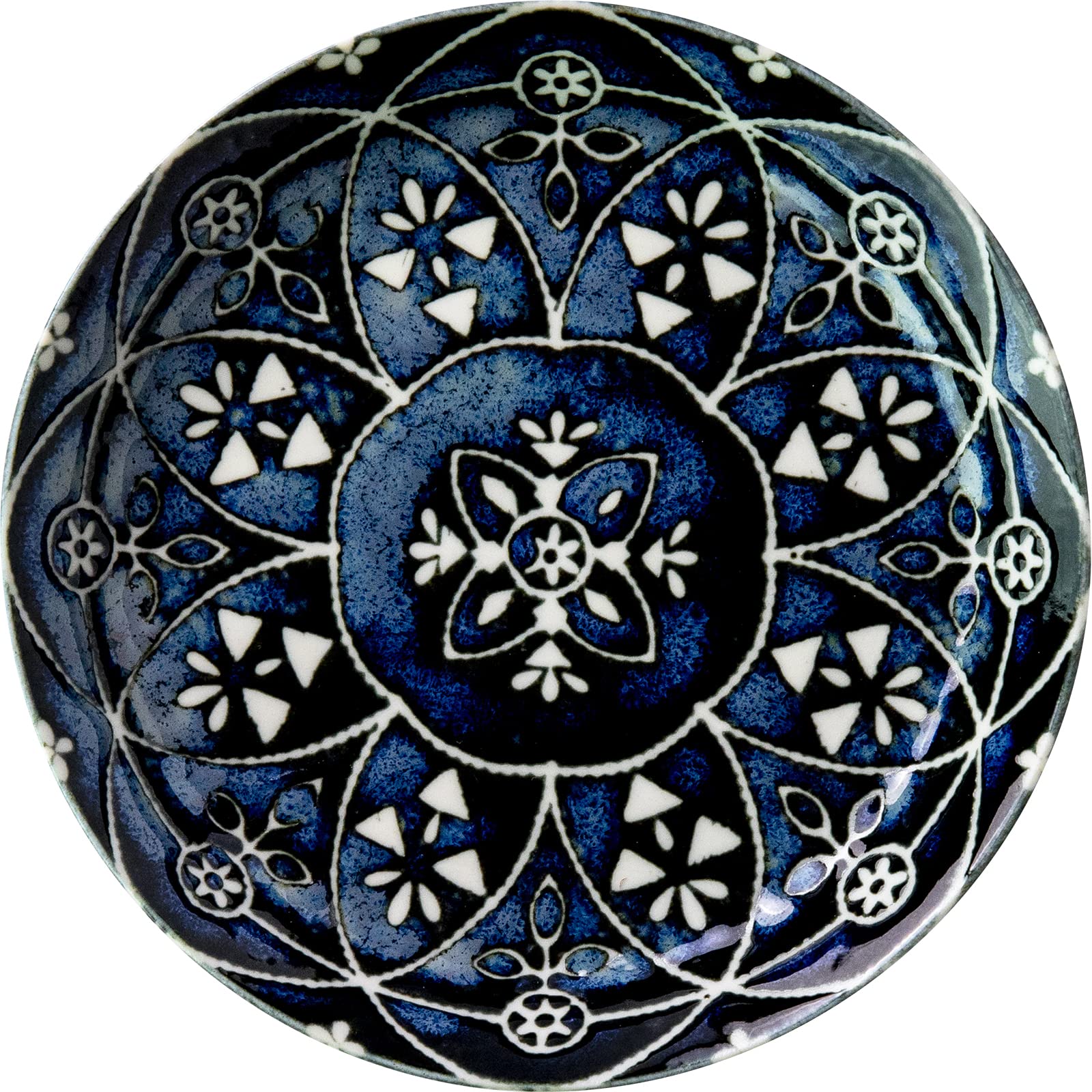 

Minoru Pottery Small Plate Moroccan Navy S (Minorutouki) (Diameter 14cm)