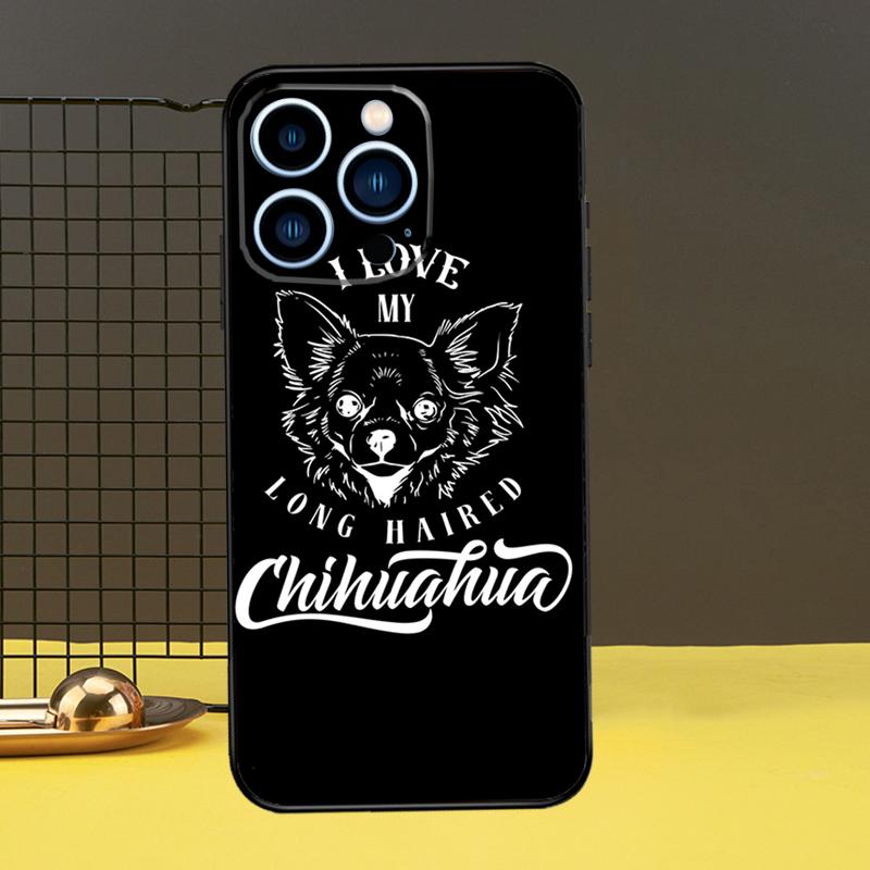 Cartoon Chihuahua Dog Phone Case For iPhone 13 12 14 11 16 15 Pro Max Plus Mini 7 8 X XR XS Max Cover