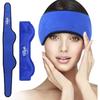 Hilph Headache Ice Pack Migraine Ice Head Wrap, Reusable Head Cold Pack Forehead Ice Pack for Migraine Relief, Headache Tension, Sinus Pain, Chemo,