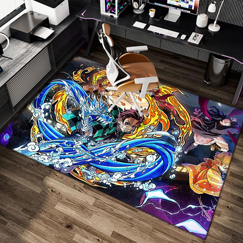 Japanese manga artist Koyoharu Gotouge's Demon Slayer carpet is suitable for living room and bedroom doormats office balcony decorative rugs H9