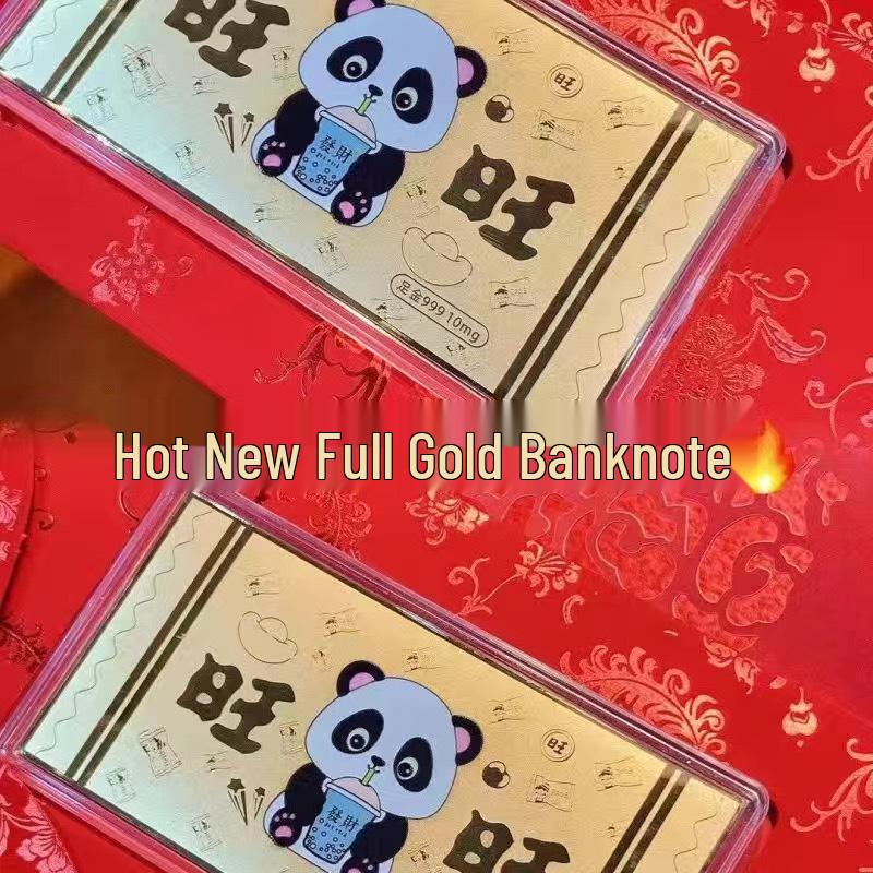 Year of the Horse 999 Gold Note 10mg - New Year Valentine's Gift for Men & Women In Red Envelope