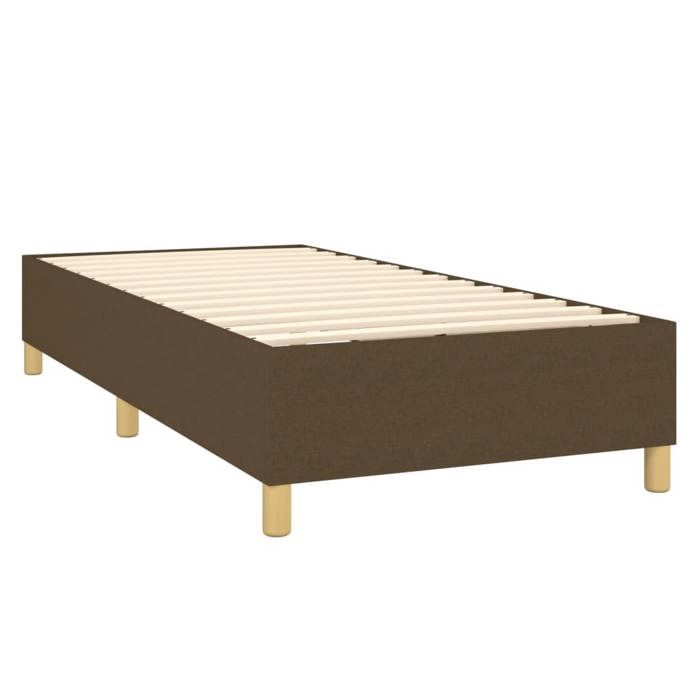 Cadre de lit avec matelas - Maison Exclusive - 80x200 cm - Marron foncé - Relaxation maximale