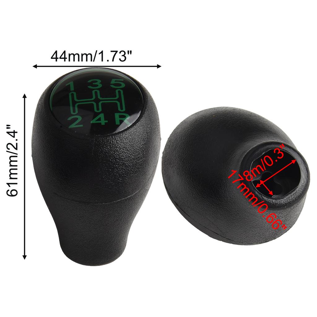 Gear Knob 5 Speed Gear Shift Knob Car Modification Interior Accessory High-Quality Plastic Perfect Fit For Models Plastic Red
