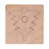 Leather Mould Leather Cutting Die Christmas Tree Shape Punch Cutter Craft Mould Tool 13.5x13x2.3cm for Paper Rubber Punching Die