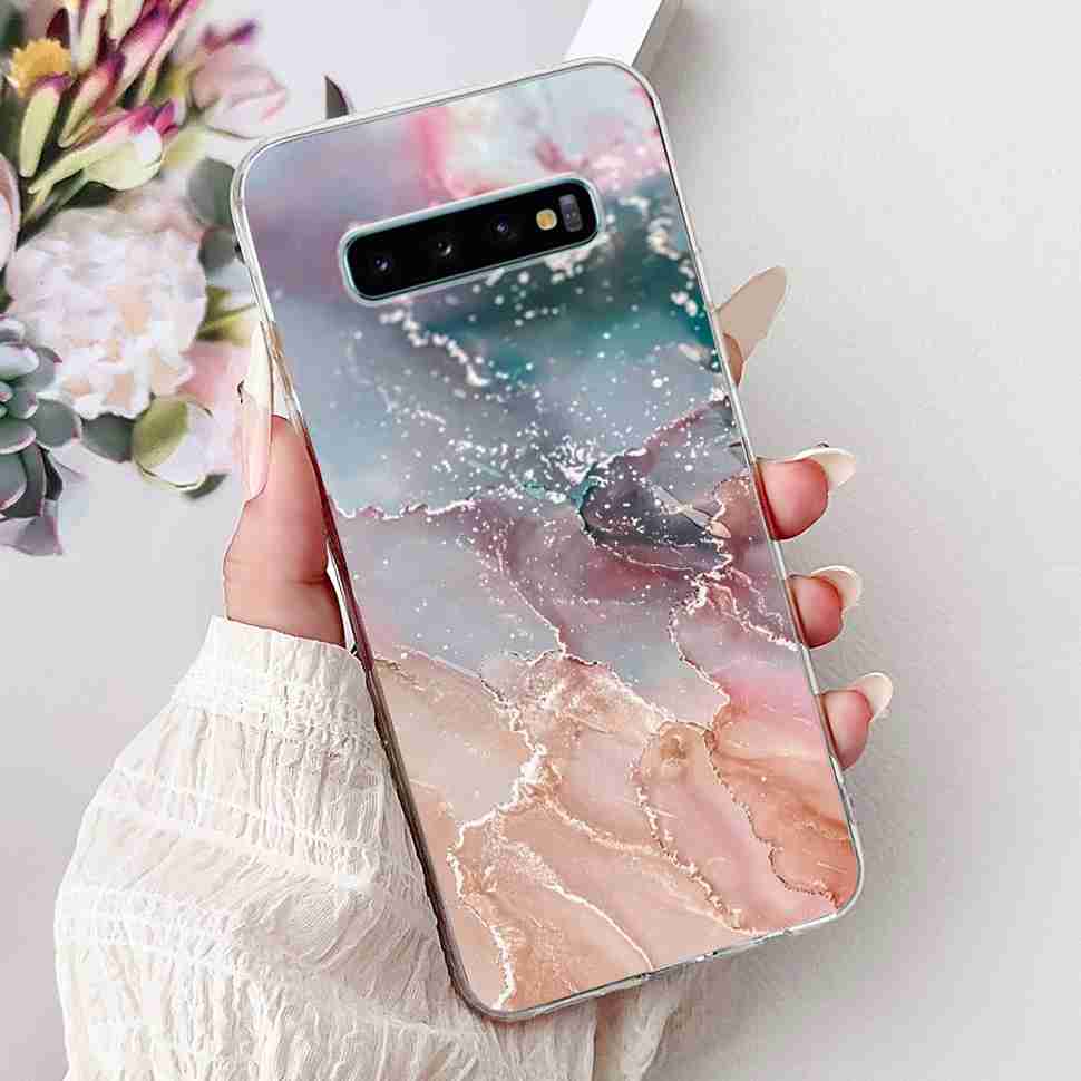 For Samsung Galaxy S10+ Case Fashion Design Soft Silicone TPU Back Cover For Samsung s10+ S10 Plus Butterfly Rose Phone Shell