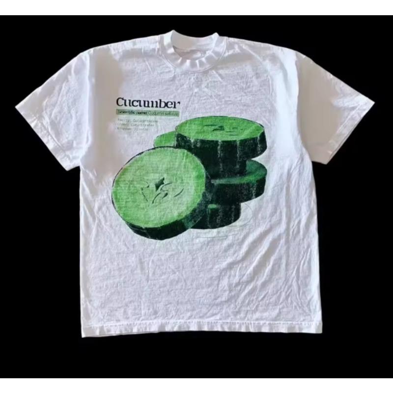 

Summer Fashion Heavyweight Retro Unisexs Women English Letters Printed Round Neck Highquality Casual Fitness Street Cotton Tshirt 4XL