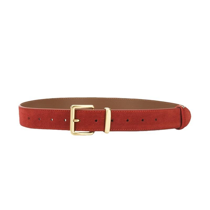 Four Seasons Available New Needle Buckle Belt Women'S Fashion Simple And Versatile Dress Jeans Decorative Leather Matte Belt